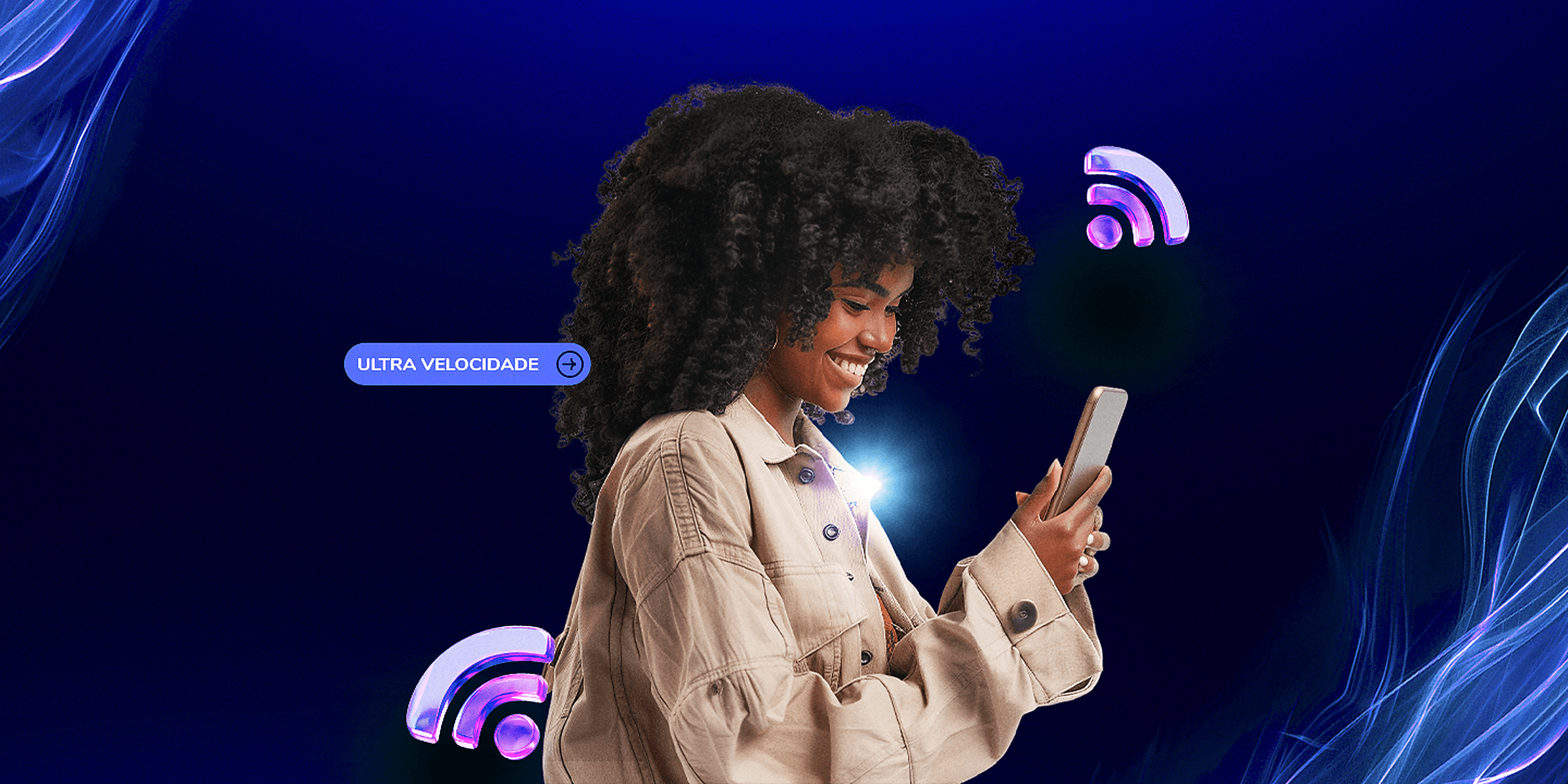 Clientes UpConnect conectados em alta velocidade